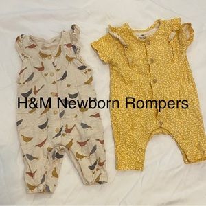 5/$15 Newborn rompers, H&M